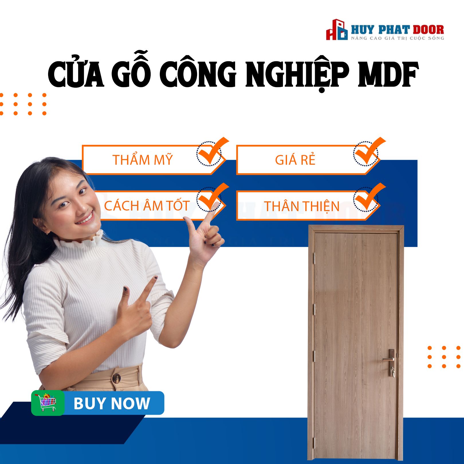 BÁO GIÁ CỬA GỖ CÔNG NGHIỆP HUYPHATDOOR CHẤT LƯỢNG - UY TÍN